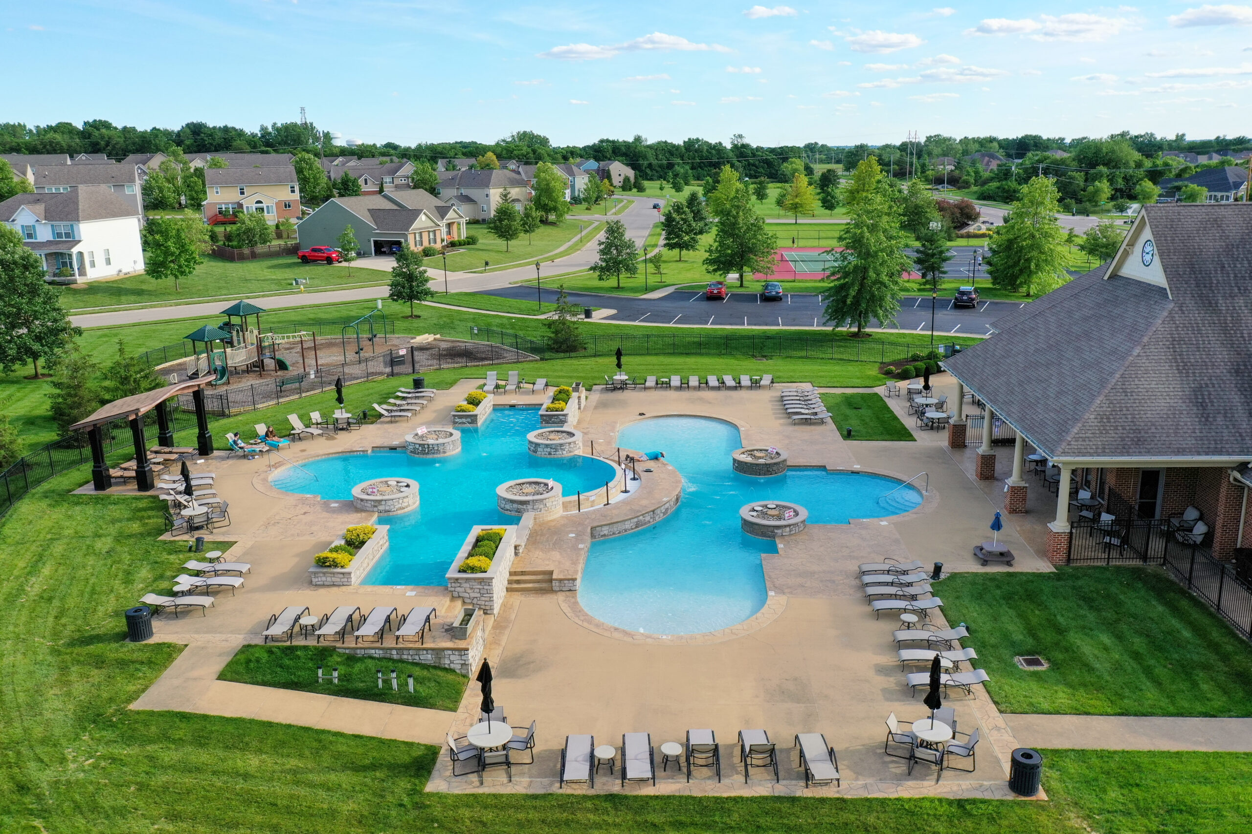 Pool at Oberer’s Washington Trace community.